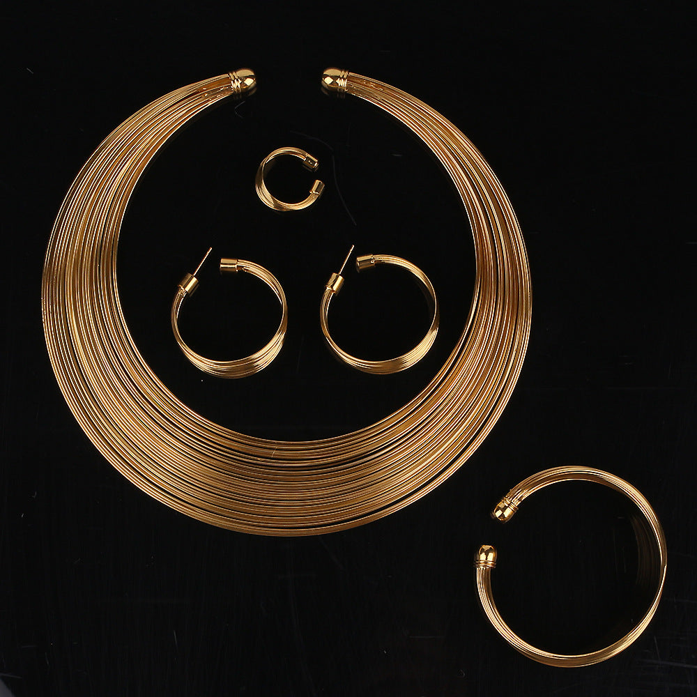Cleopatra Necklace, Bracelet, and Ring
