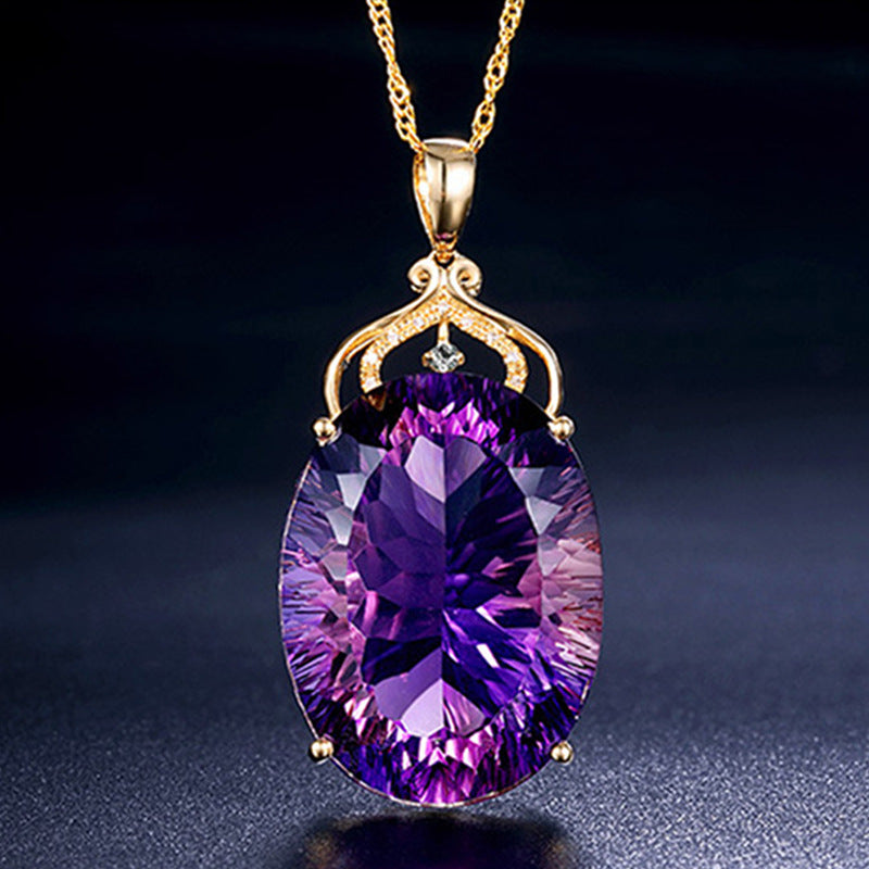 Amethyst Pendant with Matching Ring