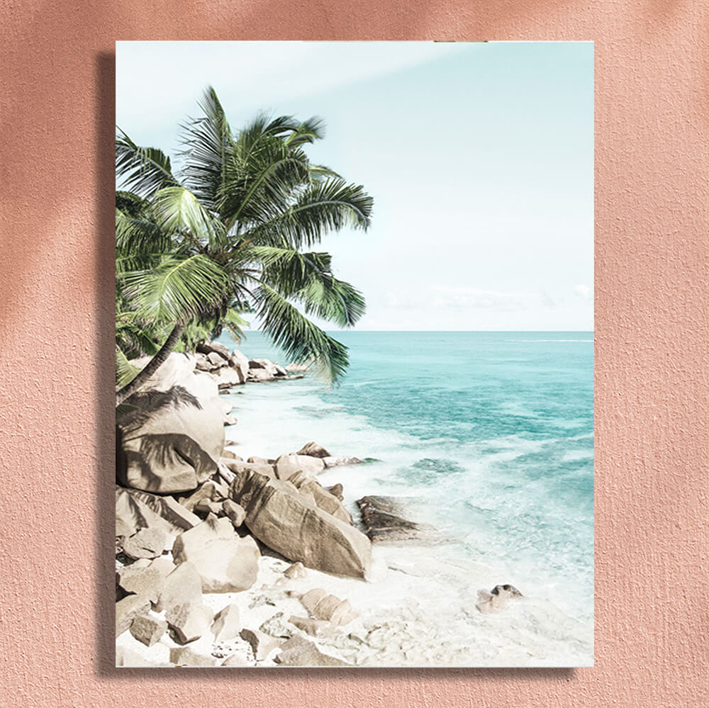 Tropical Beach Painting Canvas Reproduction
