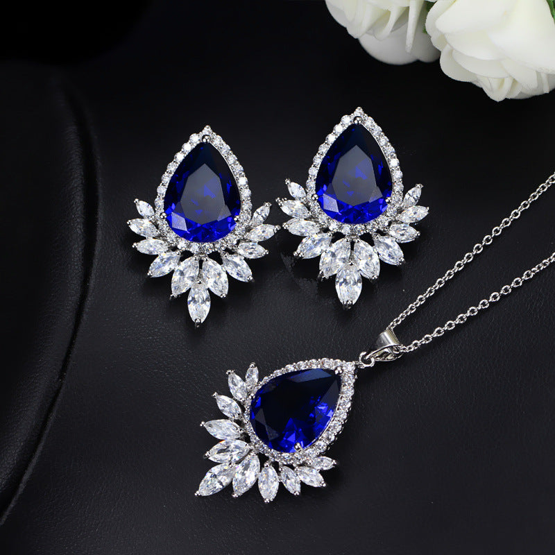 Pendant Necklace with Matching Earrings