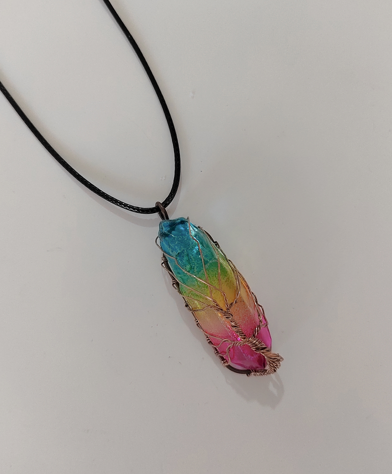 Rainbow Pendant Necklace